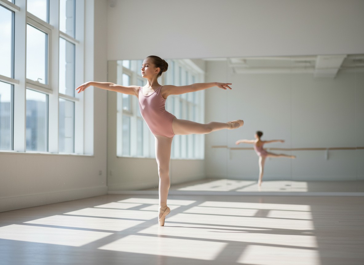 Ballet dancer in elegant pose