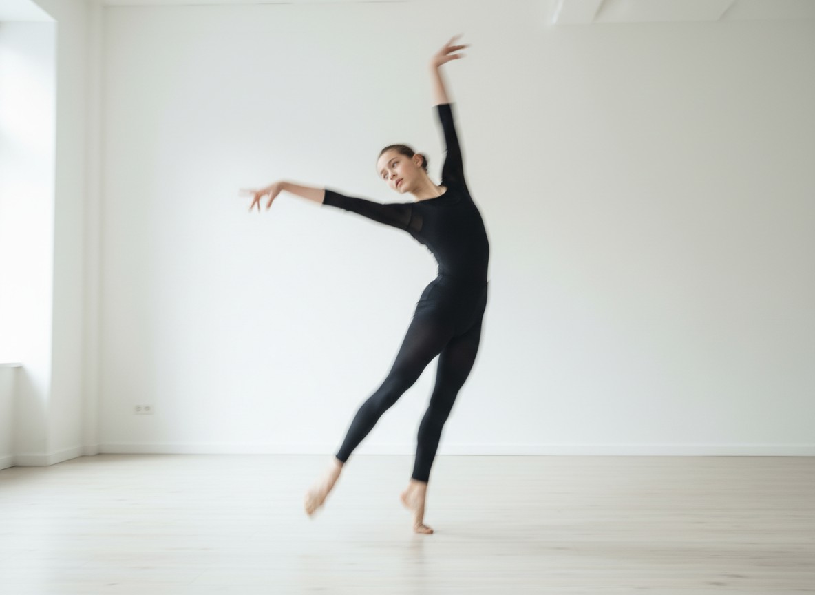 Contemporary dancer in fluid motion